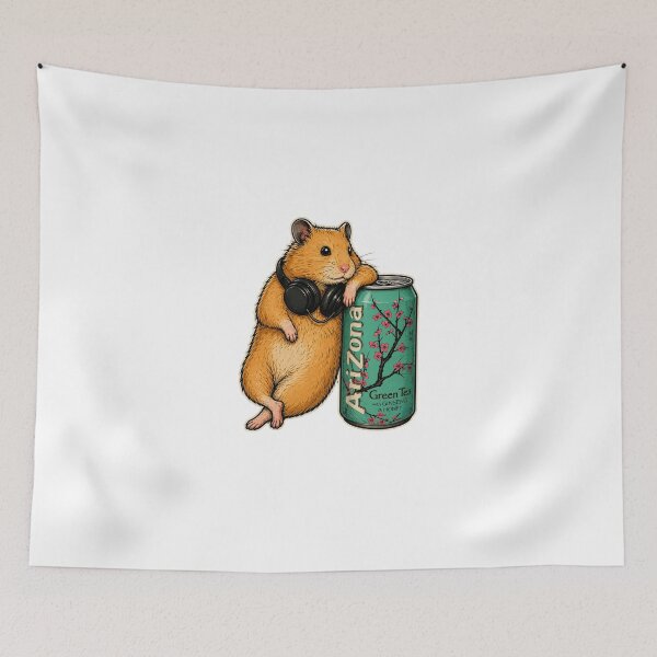 Item preview, Cute Sleepy Hamster designed and sold by McPurrface.