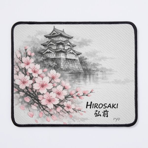 Item preview, Sumi & Washi Series | Quiet Time – HIROSAKI (Sakura Edition) | Japanese Ink Art designed and sold by SumiByRyo.