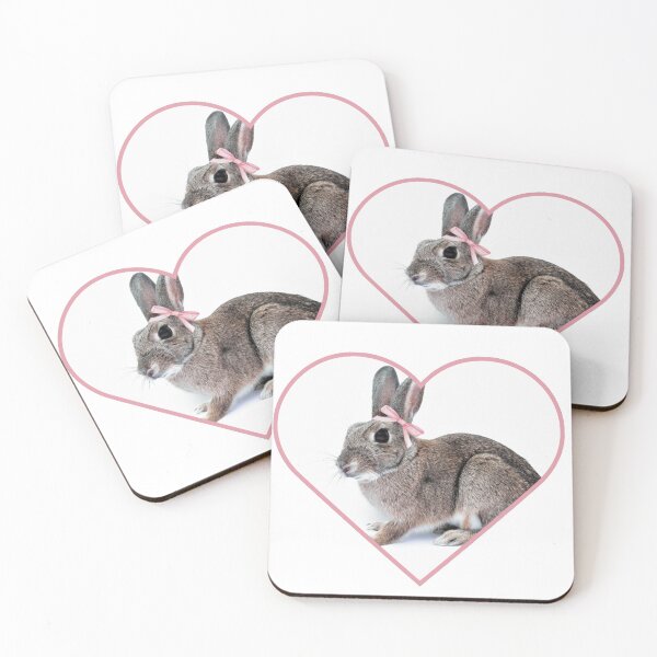 Item preview, Rabbit with pink bow designed and sold by madebyAnnie0.