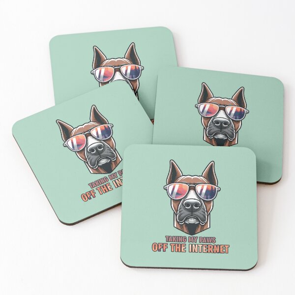 Item preview, Hikking doberman - Taking my paws off the internet designed and sold by GraphicComet.