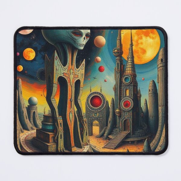 Item preview, Alien Landscape in Vibrant Colors designed and sold by RAISC.