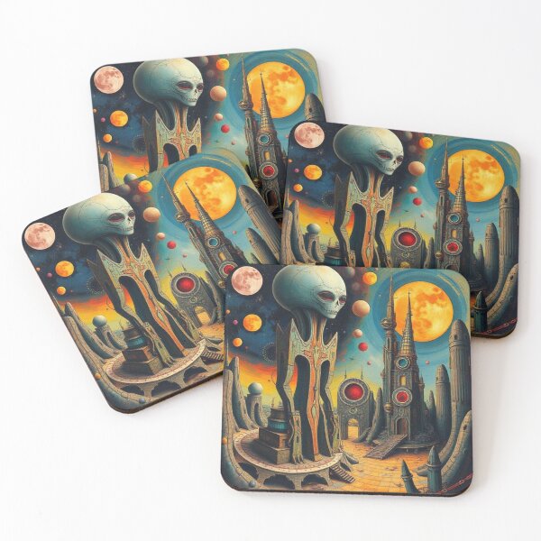 Item preview, Alien Landscape in Vibrant Colors designed and sold by RAISC.
