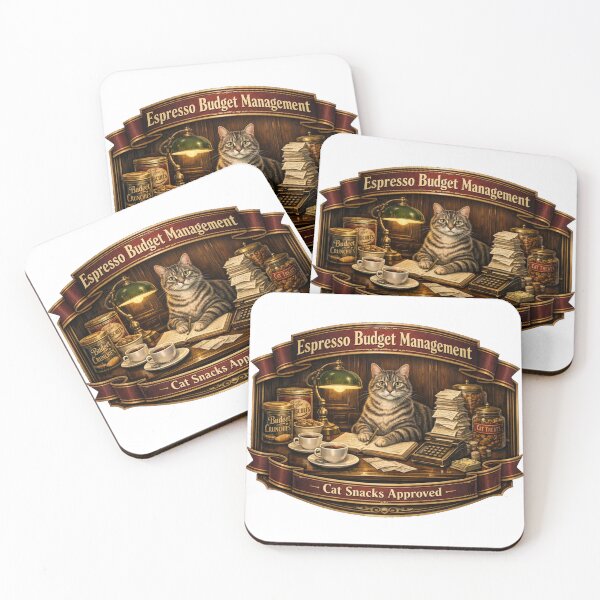 Item preview, Espresso Budget Management Department Funny Cat Coffee Design designed and sold by YMLux.