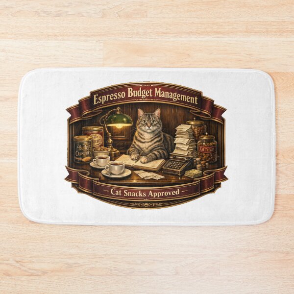 Item preview, Espresso Budget Management Department Funny Cat Coffee Design designed and sold by YMLux.