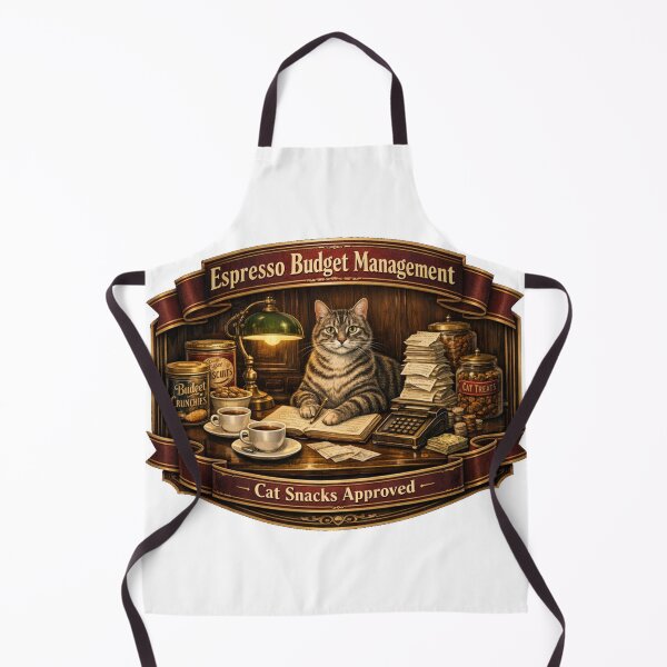 Item preview, Espresso Budget Management Department Funny Cat Coffee Design designed and sold by YMLux.