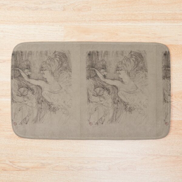 Item preview, Guy and Mealy in Paris Qui Marche by Henri de Toulouse-Lautrec | Vintage Cabaret Art Print designed and sold by artofuniverse.