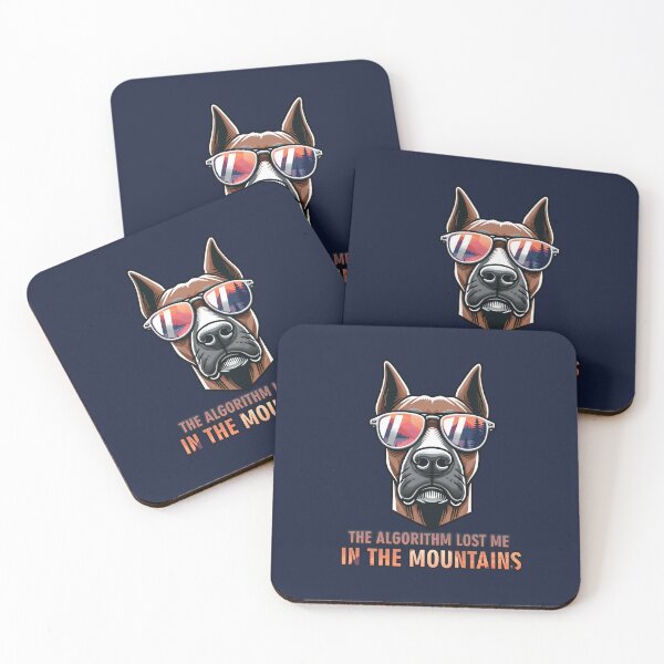 Item preview, Digital Detox Doberman - The algorithm lost me in the mountains designed and sold by GraphicComet.