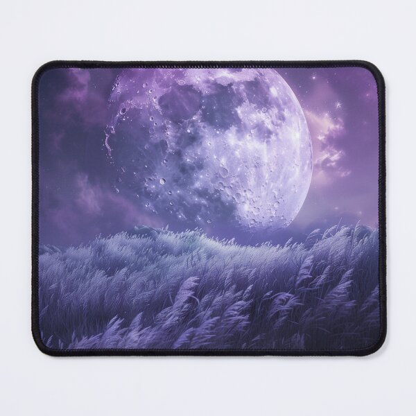 Item preview, Purple Moon Above Dream Meadow designed and sold by QuantumDrift.