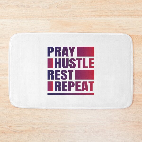 Item preview, Pray Hustle Rest Repeat Inspirational Hustler Quote T-Shirt designed and sold by aspireelevate.