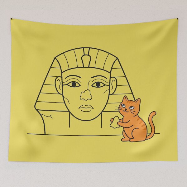 Item preview, The Real Reason The Sphinx Lost Its Nose - Funny Orange Cat designed and sold by MythoWorldddd.