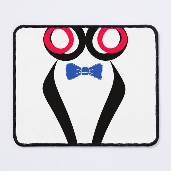 Item preview,  Neon Owl Eyes with Blue Bow Tie Minimalist Dark Aesthetic Design designed and sold by ArhaanFashions.