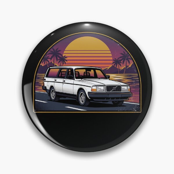Item preview, 240 Sedan White Retro Sunset Old School Art designed and sold by Off-Road-Zone.