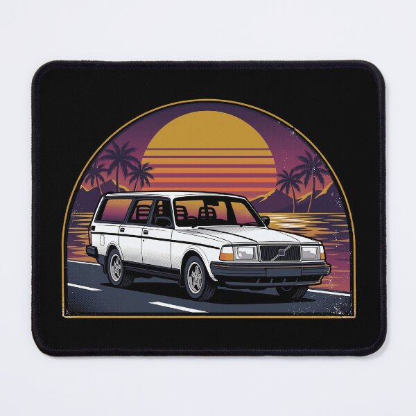 Item preview, 240 Sedan White Retro Sunset Old School Art designed and sold by Off-Road-Zone.