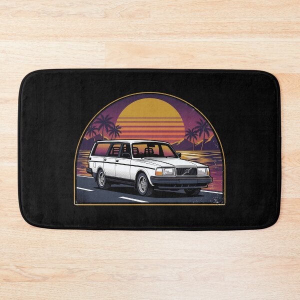 Item preview, 240 Sedan White Retro Sunset Old School Art designed and sold by Off-Road-Zone.