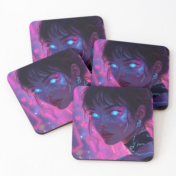 Item preview, Neon Cyberpunk Woman designed and sold by Mary Spencer.