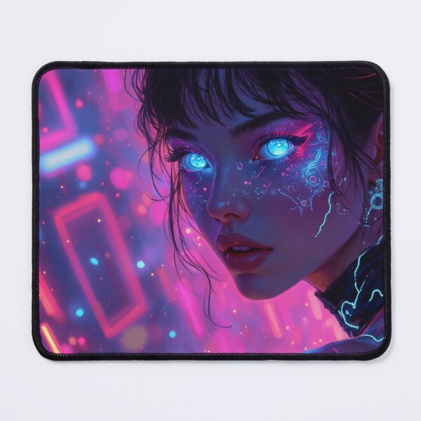 Item preview, Neon Cyberpunk Woman designed and sold by Mary Spencer.