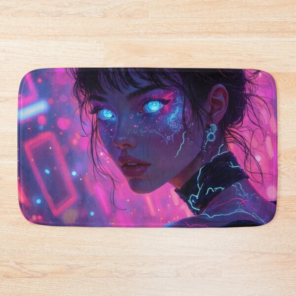 Item preview, Neon Cyberpunk Woman designed and sold by Mary Spencer.