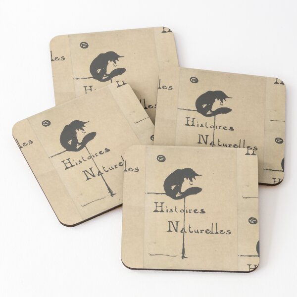 Item preview, Histoires Naturelles Titlepage by Henri de Toulouse-Lautrec | Minimalist Art Nouveau Poster Print designed and sold by artofuniverse.