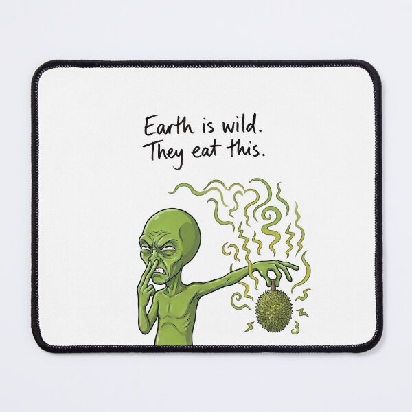Item preview, Alien Durian Challenge - Earth is Wild designed and sold by HornbillDesign.