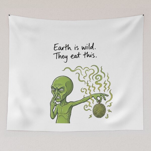 Item preview, Alien Durian Challenge - Earth is Wild designed and sold by HornbillDesign.