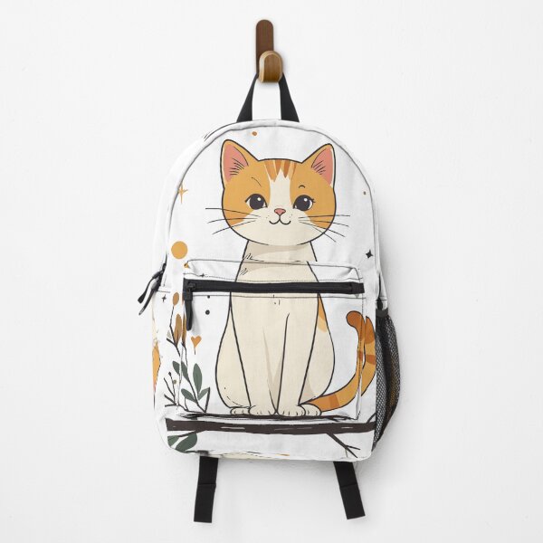 Item preview, Minimalist Ginger Tabby Cat on Branch Celestial Wall Art designed and sold by BestChoiceService.