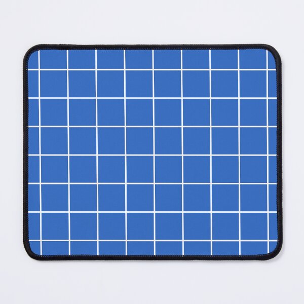 Item preview, True blue & white grid designed and sold by Mint + Midnight.