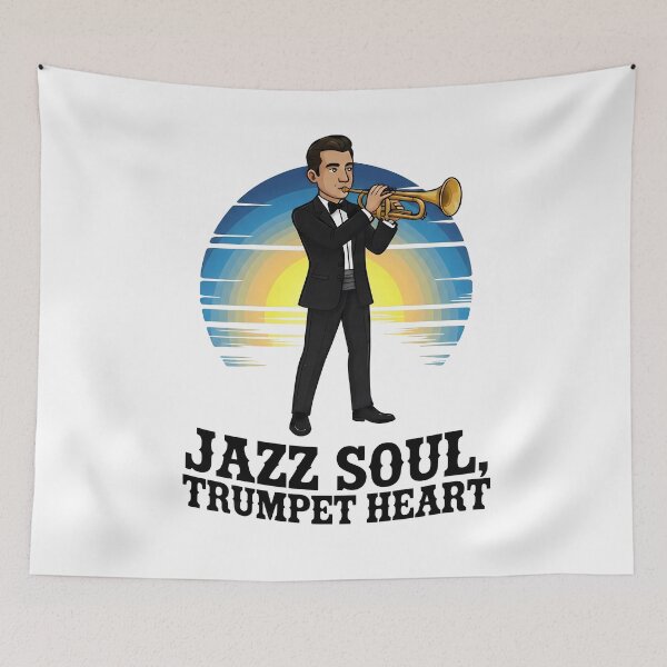 Item preview, Trumpeter and Sunset - World Music Day designed and sold by Art-Arcade6.