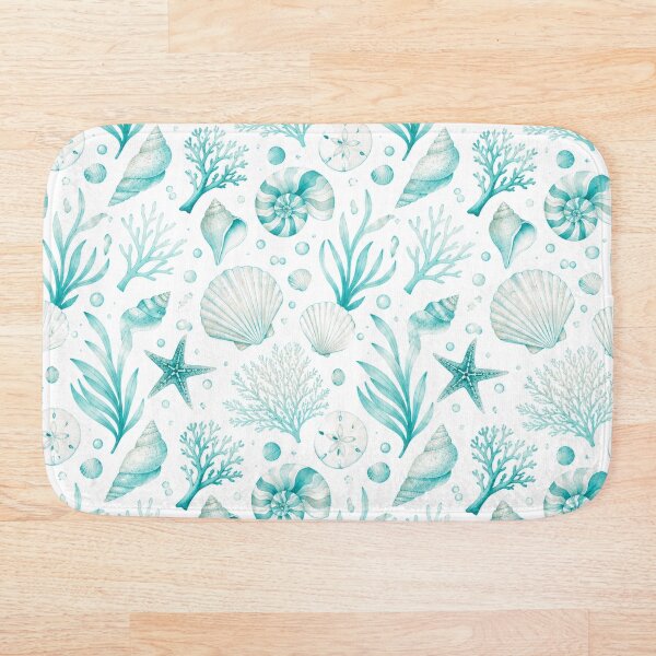 Item preview, White Turquoise Ocean Art designed and sold by AureliasDesignStudio.
