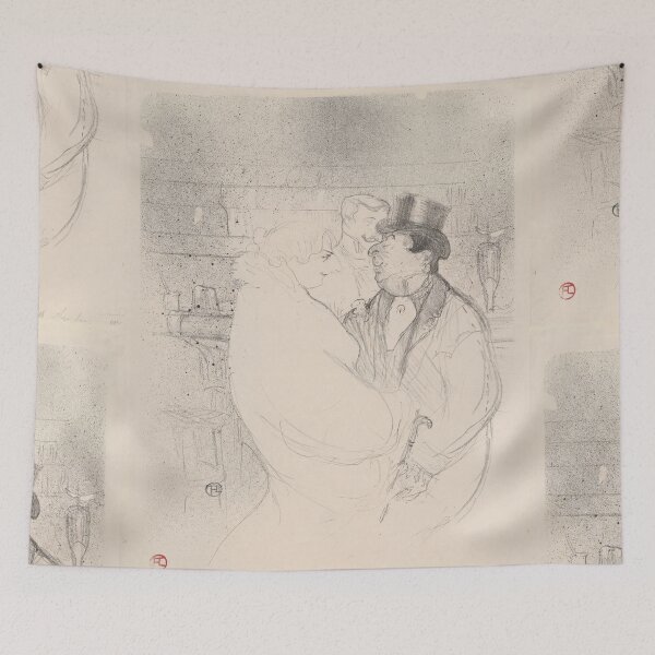 Item preview, Ida Heath at the Bar by Henri de Toulouse-Lautrec | Parisian Café Poster Print designed and sold by artofuniverse.
