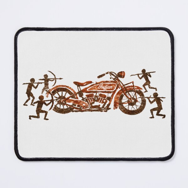 Item preview, Indian Scout 101 1928 Naive Design – Prehistoric Motorcycle Art designed and sold by EdGraphy.