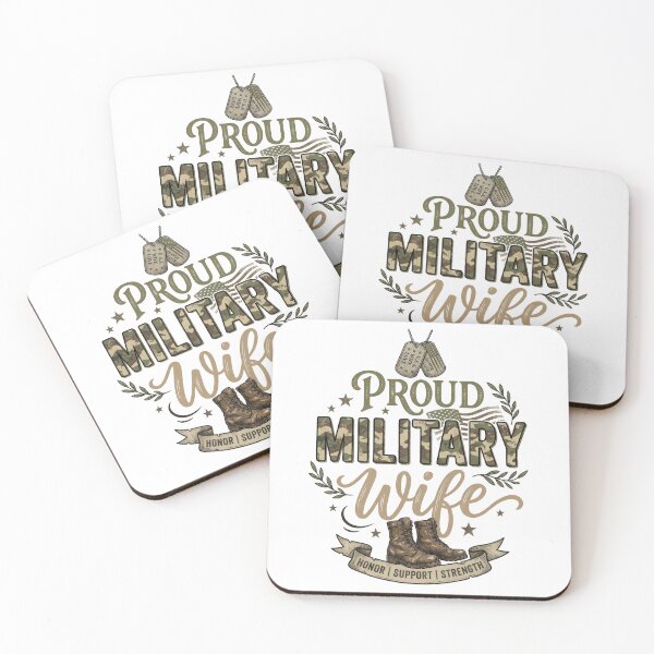 Item preview, Proud Military Wife – Patriotic Army Spouse Design designed and sold by PlumArtDesign.