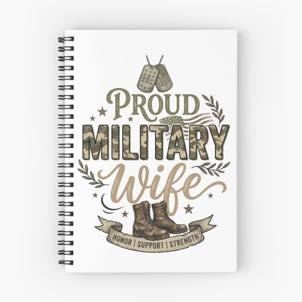 Item preview, Proud Military Wife – Patriotic Army Spouse Design designed and sold by PlumArtDesign.
