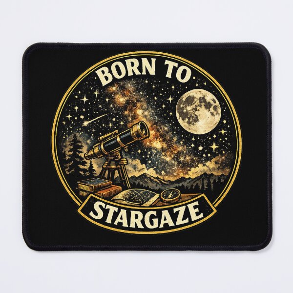 Item preview, Born To Stargaze – Vintage Space Aesthetic designed and sold by DeepSkyPrints.