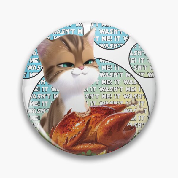 Item preview, It Wasn't Me! - Chio Cat Paw Print Turkey Thief designed and sold by CCWorkfloor.