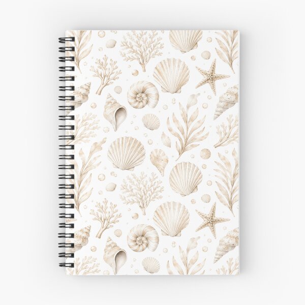Item preview, White Beige Shells Art designed and sold by AureliasDesignStudio.