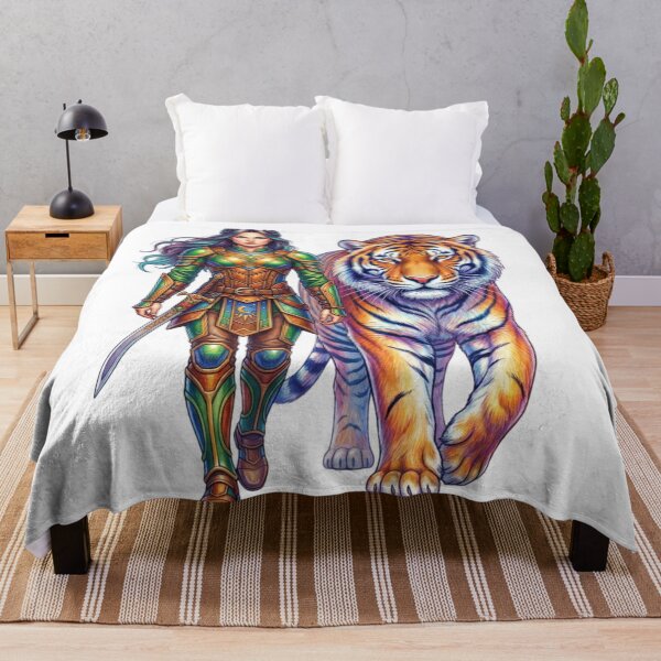 Item preview, The female warrior and the tiger designed and sold by PP&RAINBOW SHOP.