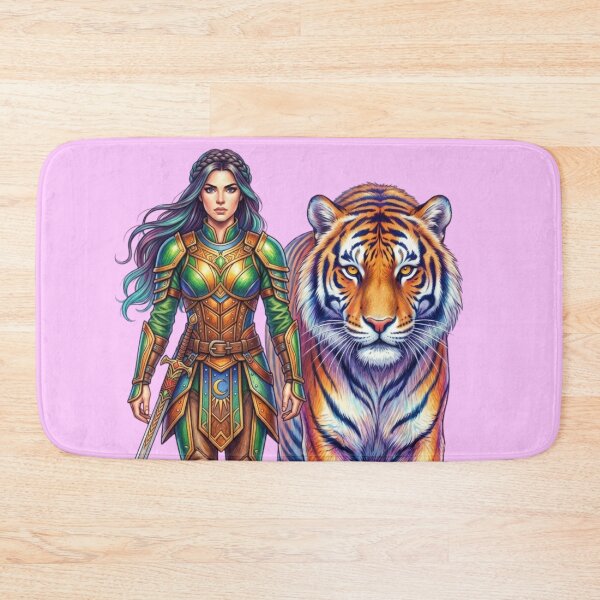 Item preview, The female warrior and the tiger designed and sold by PP&RAINBOW SHOP.