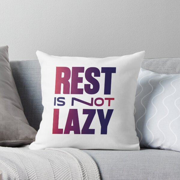 Item preview, Rest Is Not Lazy Self Care Motivational Typography T-Shirt designed and sold by aspireelevate.