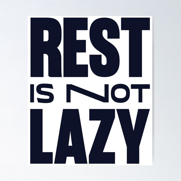 Item preview, Rest Is Not Lazy Self Care Motivational Typography T-Shirt designed and sold by aspireelevate.