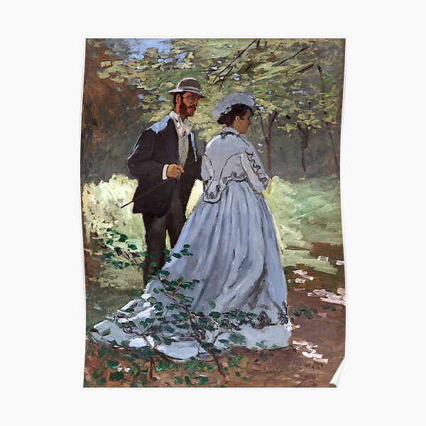 Claude Monet Bazille and Camille Poster