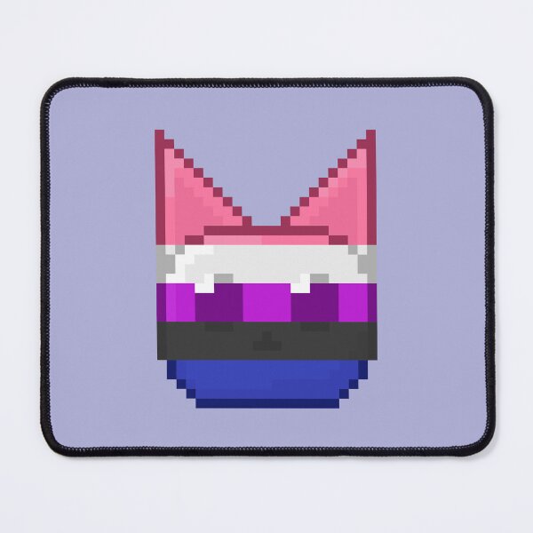 Item preview, Genderfluid Pixel Pride Cat designed and sold by Lilac-Cat.