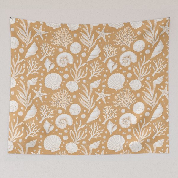 Item preview, Arte del océano en tonos marrones y blancos designed and sold by AureliasDesignStudio.