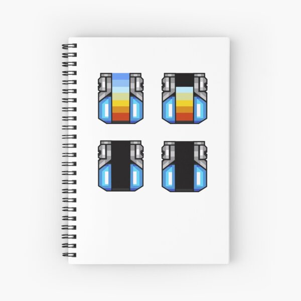 Mega Man X Heart Tank | Spiral Notebook