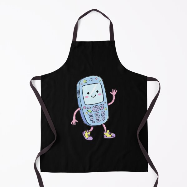 Item preview, Friendly Blue Retro Mobile Character designed and sold by Emegan Print Art.