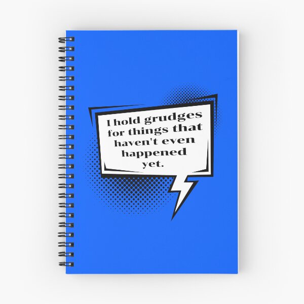 Item preview, Funny Overthinker Quote | Holding Grudges Sarcastic Speech Bubble designed and sold by P-Design-Lab.