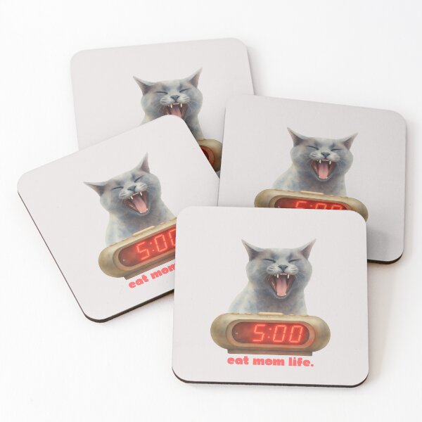 Item preview, Cat Mom Life — Funny Cat Alarm Clock Design | Cat Mom Gift designed and sold by Melo&Mia.