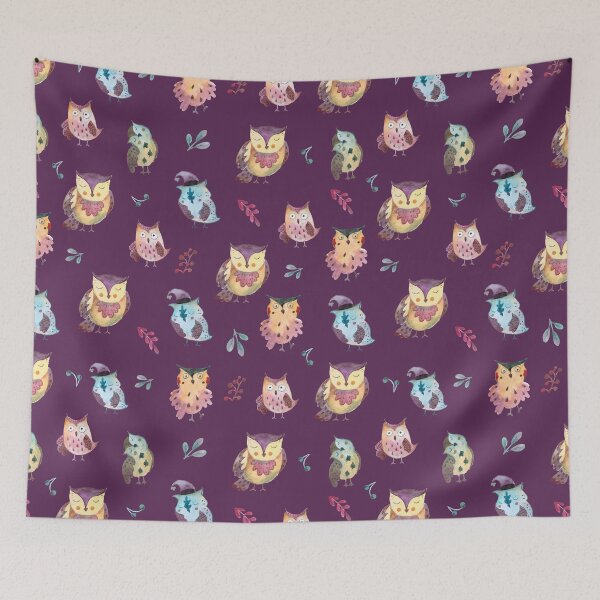 Item preview, Watercolor Owls designed and sold by gruntcooker.