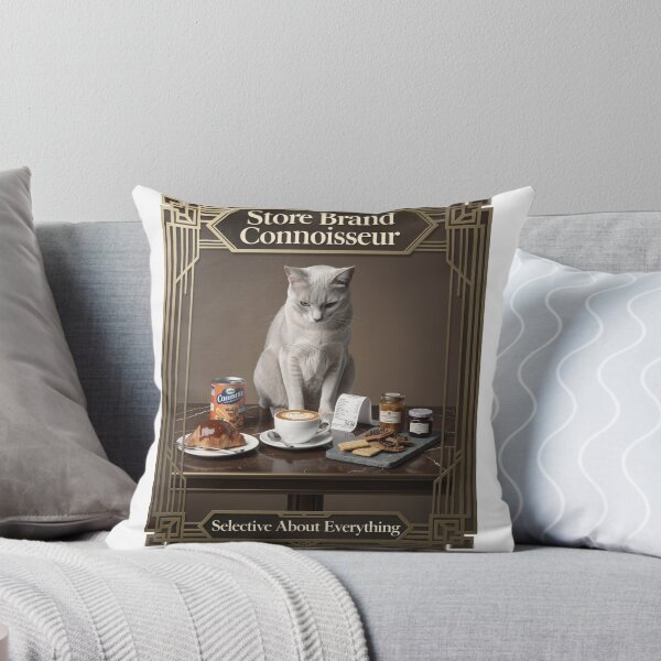 Item preview, Store Brand Connoisseur Funny Cat Coffee Lifestyle Art designed and sold by YMLux.