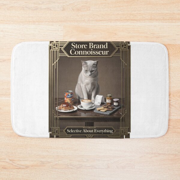 Item preview, Store Brand Connoisseur Funny Cat Coffee Lifestyle Art designed and sold by YMLux.