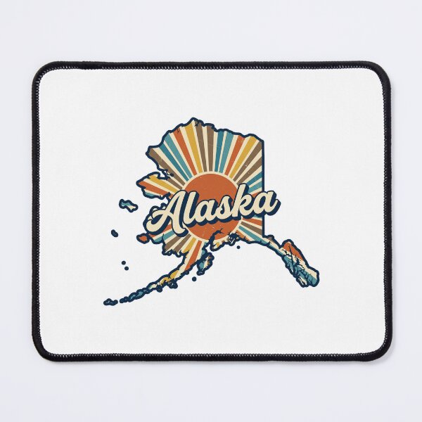 Item preview, Alaska Retro Sunset State Silhouette – Vintage Distressed Design designed and sold by Paper Drip.